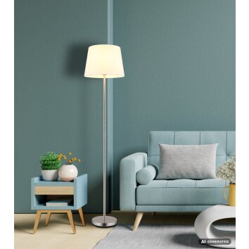 NOWA Joris modern golvlampa med kabelströmbrytare, E27, 151 cm för vardagsrum