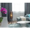 NOWA Denton modern golvlampa på stativ med perforerad cylindrisk skärm, E27, 110 cm, 40 W