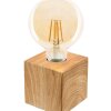 NOWA Leonie modern kubformad bordslampa för vardagsrum och hall med E27-sockel