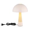 NOWA Paulin svampformad bordslampa E27 60 W med strömbrytare på kabeln för hall
