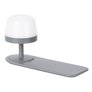 NOWA Adam LED-bordslampa med avställningsyta, modern bordslampa för hall och vardagsrum