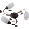 NOWA Venezia rund taklampa med 3 armar, Ø 50 cm, plafond, böjd design och modern stil
