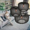 Steinhauer Sable hänglampa taklampa 55 cm E27 rund modern skulptural design