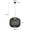 Steinhauer Sable hänglampa taklampa 55 cm E27 rund modern skulptural design