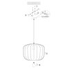 Steinhauer Sable hänglampa taklampa 55 cm E27 rund modern skulptural design