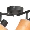 Steinhauer Bambus takspotlight med 4 riktbara spotar, E14 och modern stil för vardagsrum