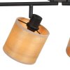 Steinhauer Bambus takspotlight med 4 riktbara spotar, E14 och modern stil för vardagsrum