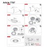 Steinhauer Lido modern LED-plafond för sovrum, rund Ø28 cm 12 W 1100 lm 2700 K