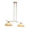 Steinhauer Hänglampa Anthea med vågformad arm, höjdjusterbar för matbordet, längd 82 cm