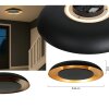 Steinhauer modern LED ringformad taklampa Golden Veil, dimbar med 2700 Kelvin varmvit
