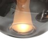 Steinhauer LED-pendellampa Glimsy, 5 rökglasskärmar, höjdjusterbar, 2700 Kelvin varmvit