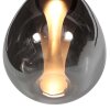Steinhauer LED-pendellampa Glimsy, 5 rökglasskärmar, höjdjusterbar, 2700 Kelvin varmvit