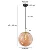 Steinhauer Bollique modern pendellampa i kulform, E27, 40 cm för matbord