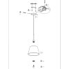 Steinhauer Sparkled Light klassisk pendellampa för matrum med justerbar längd E27