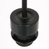 Steinhauer Pendellampa Sparkled Light för matbordet, brun träskärm, höjdjusterbar längd 50 cm