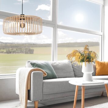Steinhauer Sparkled Light rund pendellampa, modern för matrum och vardagsrum, 60 cm