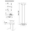 Steinhauer Soleil LED pendellampa, justerbar pendellampa, med 2 ljuskällor, 32 cm