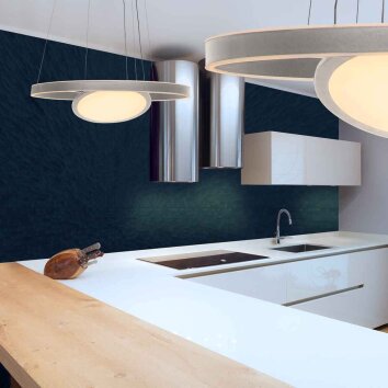 Steinhauer LED-pendellampa Ringlux, höjdjusterbar, 2700 Kelvin varmvit, Längd 60 cm
