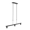 Steinhauer Stang justerbar 3-lågig pendellampa för matrum och vardagsrum, längd 140 cm