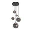 Steinhauer Bollique modern LED rund 5-flammig klotpendellampa 60 cm