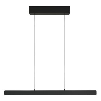 Steinhauer Fluxy avlång LED-pendellampa med 6 ljuskällor för matsal, 120 cm, 2700 K, 2700 lm, 5 W