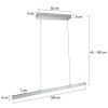Steinhauer Fluxy LED linjär pendellampa 9-ljus, 2700 Kelvin, 4000 lumen, 26 Watt