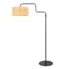 Steinhauer Bloeba båg-golvlampa med justerbar arm och fransad skärm för läshörna