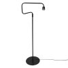 Steinhauer Bloeba båg-golvlampa med justerbar arm och fransad skärm för läshörna