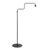 Steinhauer Bloeba båg-golvlampa med justerbar arm och fransad skärm för läshörna