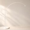 Steinhauer Sparkled Light båglampa golvlampa med justerbar bågarm och E27-sockel