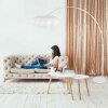 Steinhauer Sparkled Light båglampa golvlampa med justerbar bågarm och E27-sockel