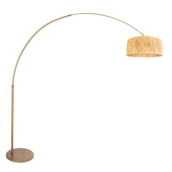 Steinhauer Sparkled Light båglampa E27 justerbar fransskärm för vardagsrum 240 cm