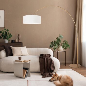 Steinhauer Sparkled Light båglampa, justerbar golvlampa med arm för vardagsrum