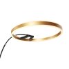Steinhauer Ringlux LED golvlampa med justerbar bågarm och 2 ljuskällor för vardagsrum och sovrum