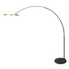 Steinhauer Ringlux LED golvlampa med justerbar bågarm och 2 ljuskällor för vardagsrum och sovrum