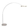 Steinhauer Ringlux LED-båglampa, justerbar golvlampa med 2 ljuspunkter, höjd 240 cm