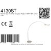 Steinhauer Ringlux LED-båglampa, justerbar golvlampa med 2 ljuspunkter, höjd 240 cm