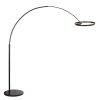 Steinhauer Ringlux LED båglampa, golvlampa med båge, 2 ljuspunkter, modern