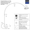 Steinhauer Ringlux LED båglampa, golvlampa med båge, 2 ljuspunkter, modern