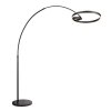 Steinhauer Ringlux LED båglampa, golvlampa med båge, 2 ljuspunkter, modern