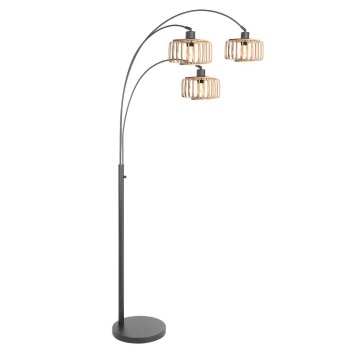 Steinhauer Sparkled Light båglampa golvlampa 180 cm med 3 lampor, justerbar