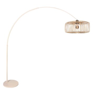Steinhauer Sparkled Light justerbar båglampa, golvlampa med korgskärm i modern stil