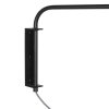 Steinhauer Bloeba modern justerbar vägglampa för säng med lång böjd arm och rund skärm
