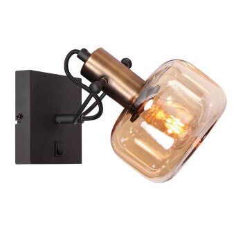 Steinhauer Glaslic riktbar vägglampa E27 i modern stil för vardagsrum och sovrum