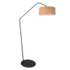 Steinhauer Zig-Zag båglampa med rund skärm, justerbar, modern, höjd 173 cm, E27
