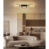 Globo Fletcher modern rund LED-taklampa med tre ringar för vardagsrum och kök