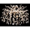 Globo Danna bladformad takplafond med grenstruktur 8-ljus G9 Ø61 cm modern design