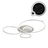Globo Johnson ringformad LED taklampa med fjärrkontroll för vardagsrum och hall