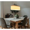 Globo Jannie matbordspendellampa, avlång pendellampa med 3 ljuskällor, E27, 70 cm