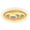 Globo Loraine LED takplafond, modern rund taklampa med ljusring, Ø 49,5 cm